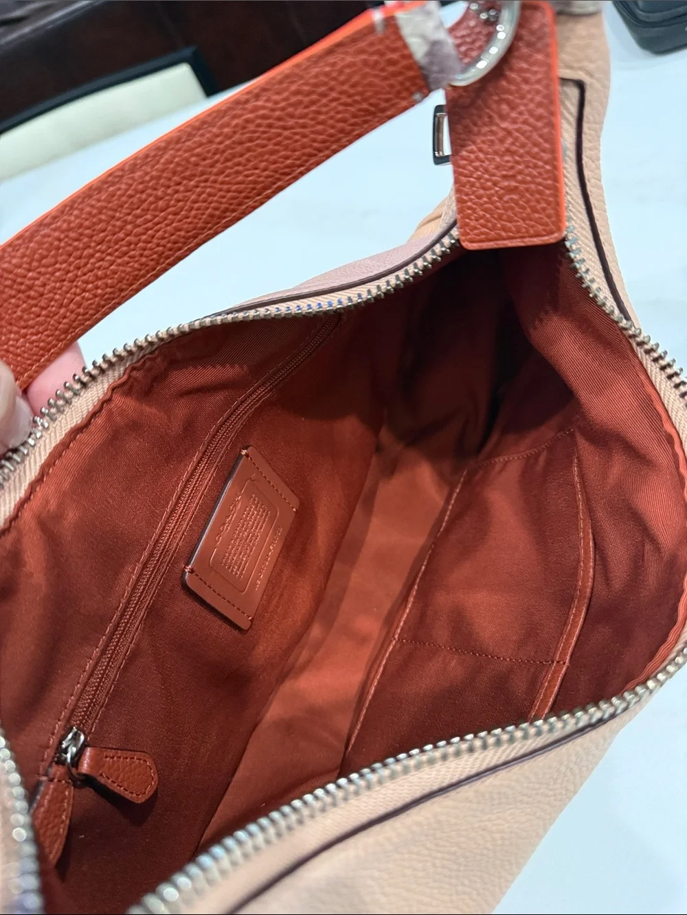 “COACH” Harley Hobo with Exotic Trim Handbag Purse